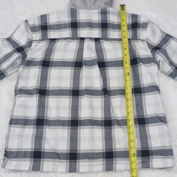 EDDIE BAUER Gray Plaid Hooded Jacket - Picture 12 of 17